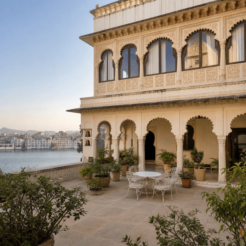 Udaipur lake haveli suite exterior