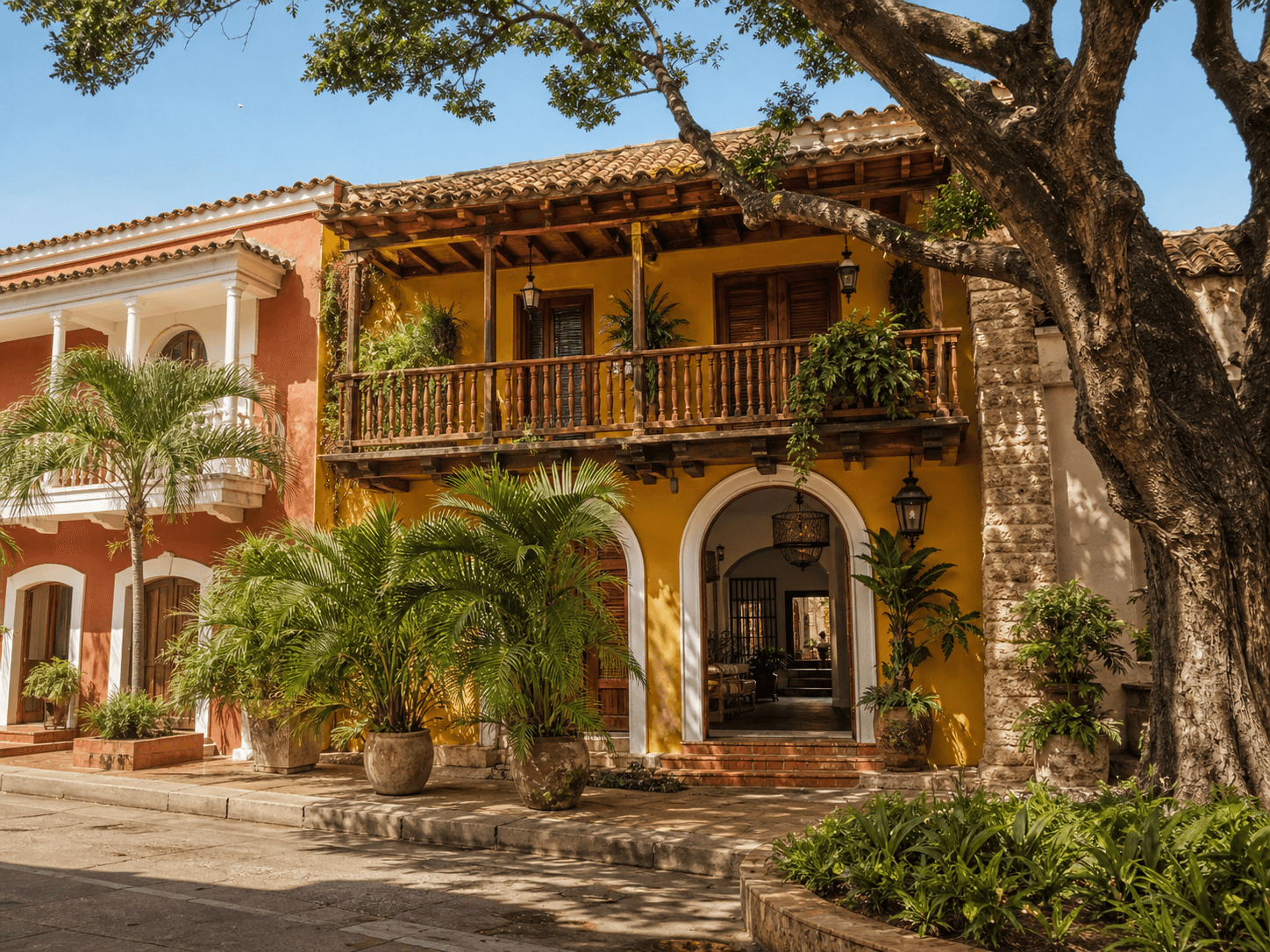 Cartagena Walled City Balcony House
